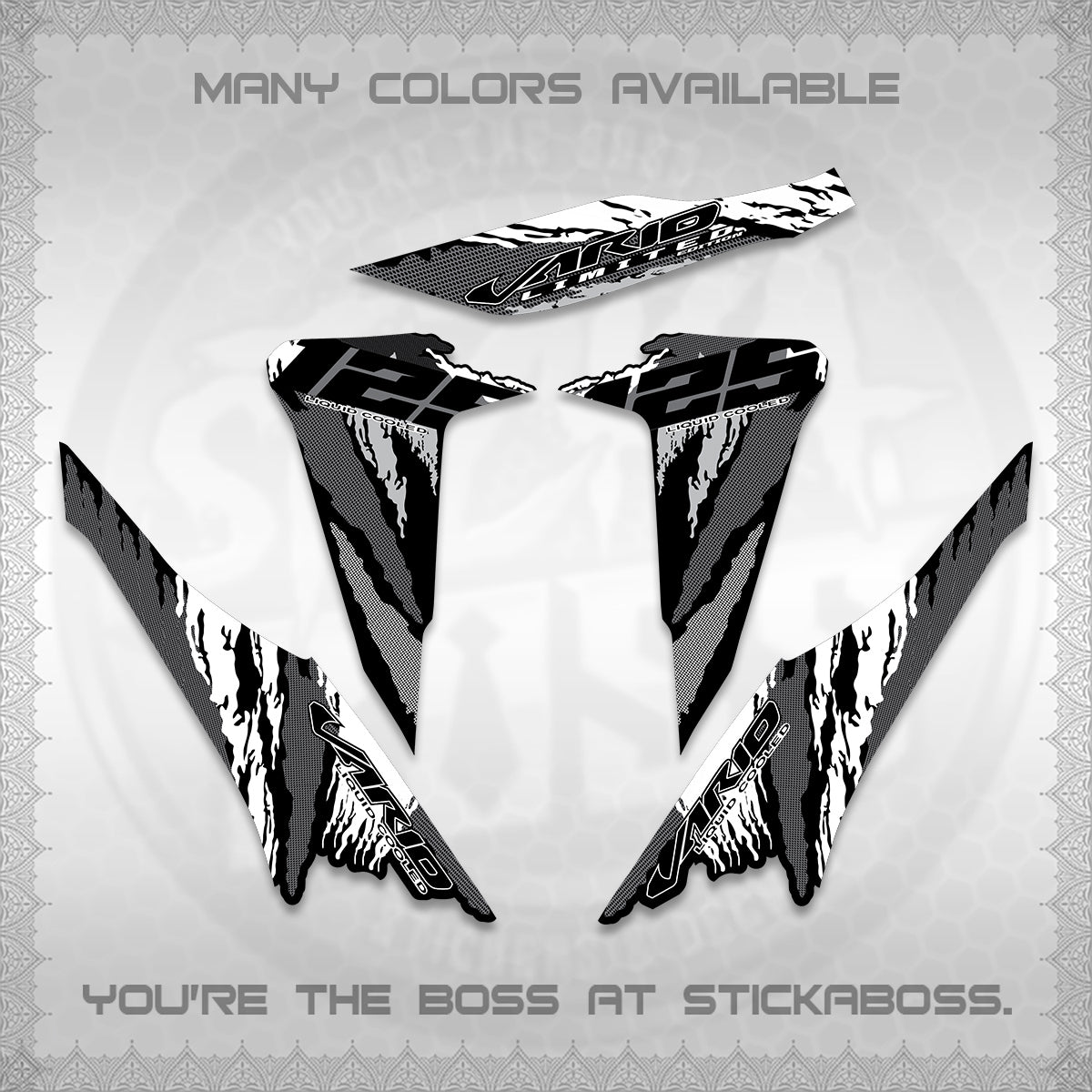 CLICK 125 V2 VARIO DECALS (2022 SPLASH SPECIAL) STICKER KITS BY STICKABOSS
