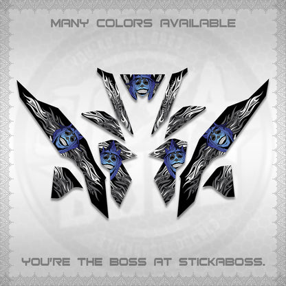 CLICK V3 DECALS (SoloLevelingSmiley Design) STICKER DECALS By STICKABOSS