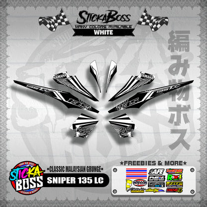 SNIPER 135 LC DECALS ( CLASSIC MALAYSIAN GRUNGE )【WITH FREEBIES】