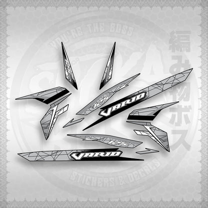 STICKER DECALS for CLICK 125 V3 ( CV3VASTTEDE ) By STICKABOSS (SOFIE LAMINATED WATERPROOF)