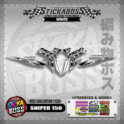 SNIPER 150 DECALS ( VER2 LOGO EDITION Y15ZR )【WITH FREEBIES】MALAYSIAN CONCEPT/ EXCITER 150