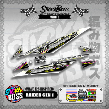 RAIDER GEN 1 DECALS ( WAVE 125 INSPIRED )【WITH FREEBIES】