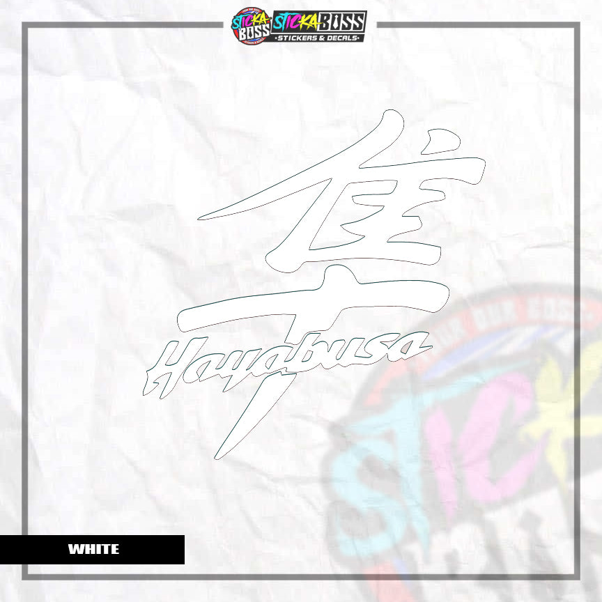 HAYABUSA LOGO ( VINYL CUT-OUT STICKER DECALS )【Stickaboss】