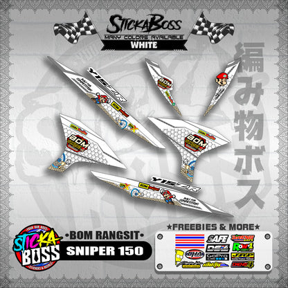 SNIPER 150 INDO DECALS ( BOM RANGSIT )【WITH FREEBIES】