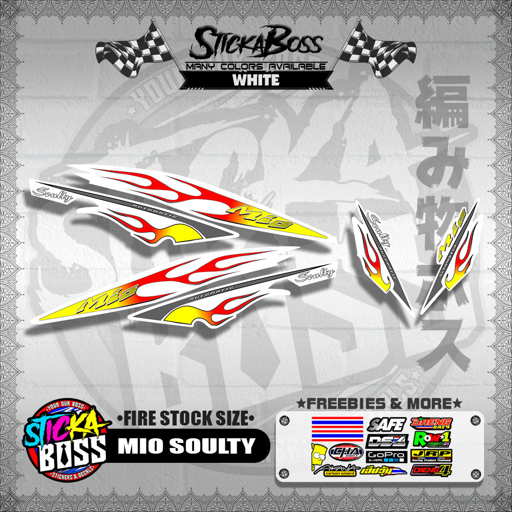 MIO SOULTY DECALS ( FIRE STOCK SIZE )【WITH FREEBIES】