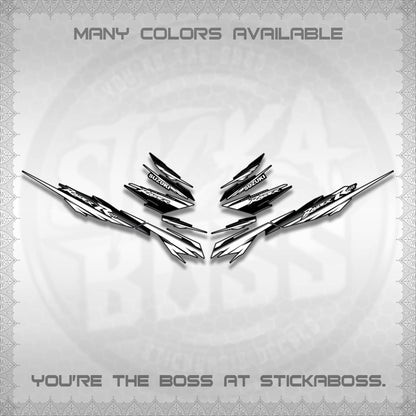 RAIDER 150 FI SATRIA DECALS (MINIMALIST 0016 DESIGN)STICKER DECALS By STICKABOSS