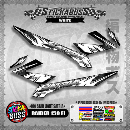RAIDER 150 FI STICKER DECALS ( 001 START LIGHT SATRIA )【WITH FREEBIES】