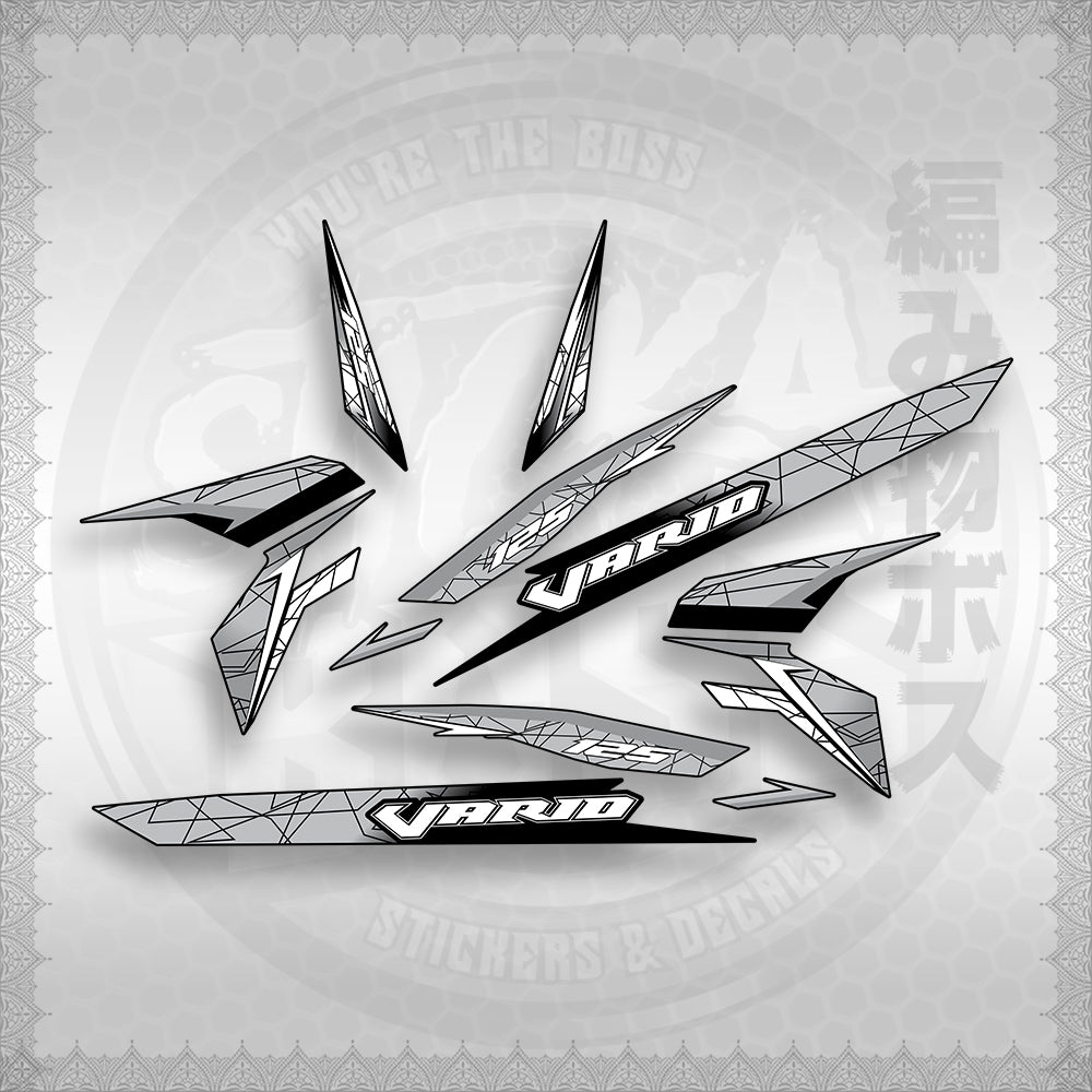 STICKER DECALS for CLICK 125 V3 ( CV3VASTTEDE ) By STICKABOSS (SOFIE LAMINATED WATERPROOF)