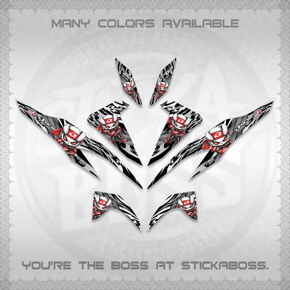 CLICK 125 V2 DECALS (2026 NEW RCB 2.0 DESIGN) STICKER KITS BY STICKABOSS