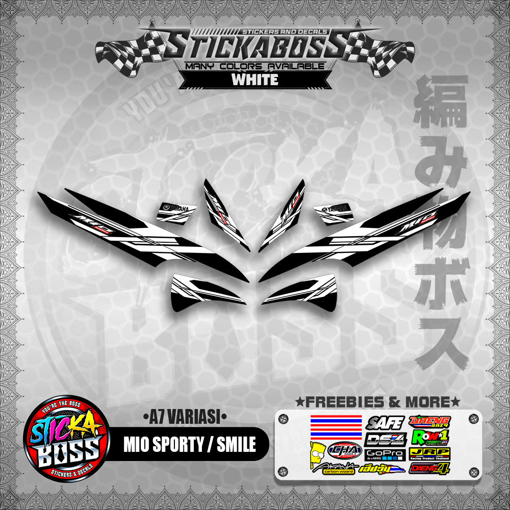 MIO SPORTY / SMILE INDO STICKER DECALS ( A7 VARIASI ) 【WITH FREEBIES】
