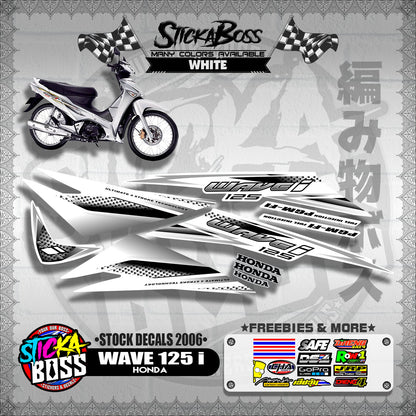 HONDA WAVE 125 i ( STOCK DECALS 2006 )【WITH FREEBIES】