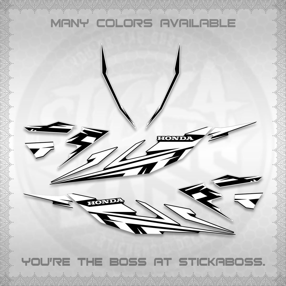 CLICK 125 V4 DECALS (2026 MINIMAL 001 DESIGN) STICKER DECALS By STICKABOSS