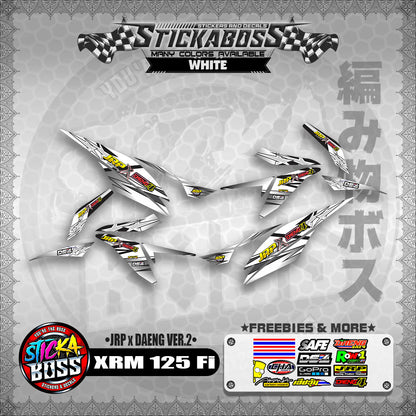 Honda XRM 125 Fi Decals - (JRP x DAENG VER.2)【PREMIUM GLOSSY LAMINATED】