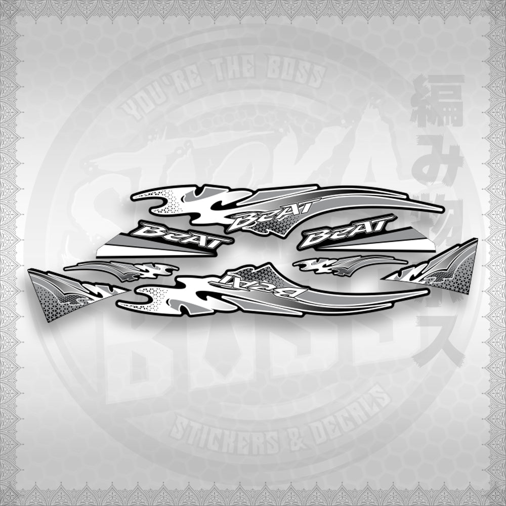 BEAT Fi V2 THAI CONCEPT ( FIERY EDGE ) STICKER DECALS By STICKABOSS