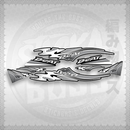 BEAT Fi V2 THAI CONCEPT ( FIERY EDGE ) STICKER DECALS By STICKABOSS