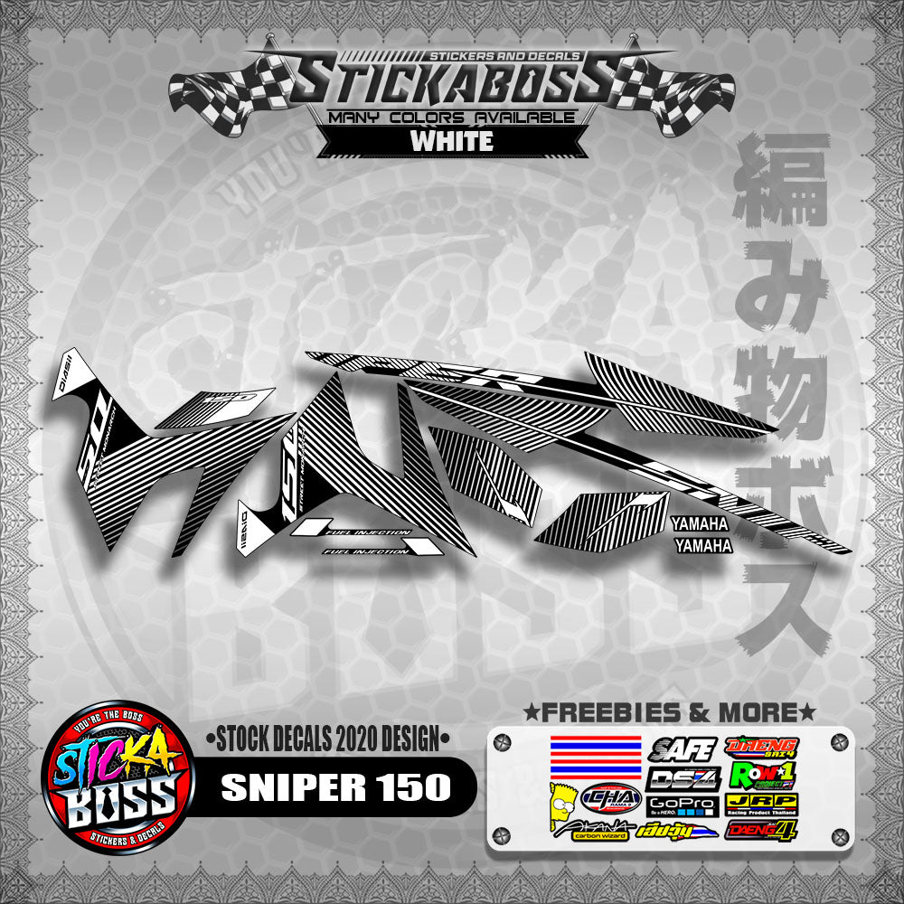 SNIPER 150 ( STOCK DECALS 2020 DESIGN ) 【WITH FREEBIES】