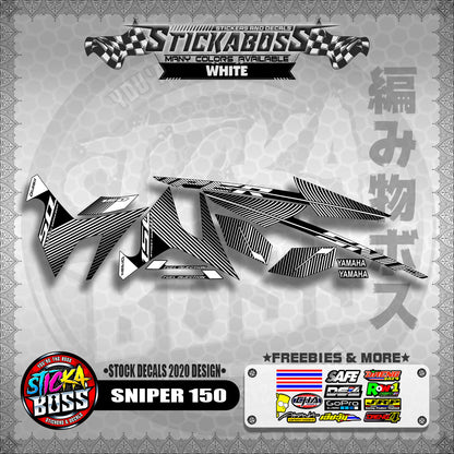 SNIPER 150 ( STOCK DECALS 2020 DESIGN ) 【WITH FREEBIES】