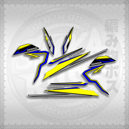 CLICK 125 V3 VARIO VR182114 DESIGN STICKER DECALS By STICKABOSS (SOFIE LAMINATED WATERPROOF)