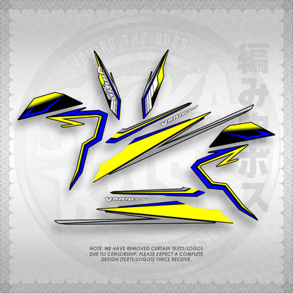 STICKER DECALS for CLICK 125 V3 (CV3VAVRDE) By STICKABOSS (SOFIE LAMINATED WATERPROOF)