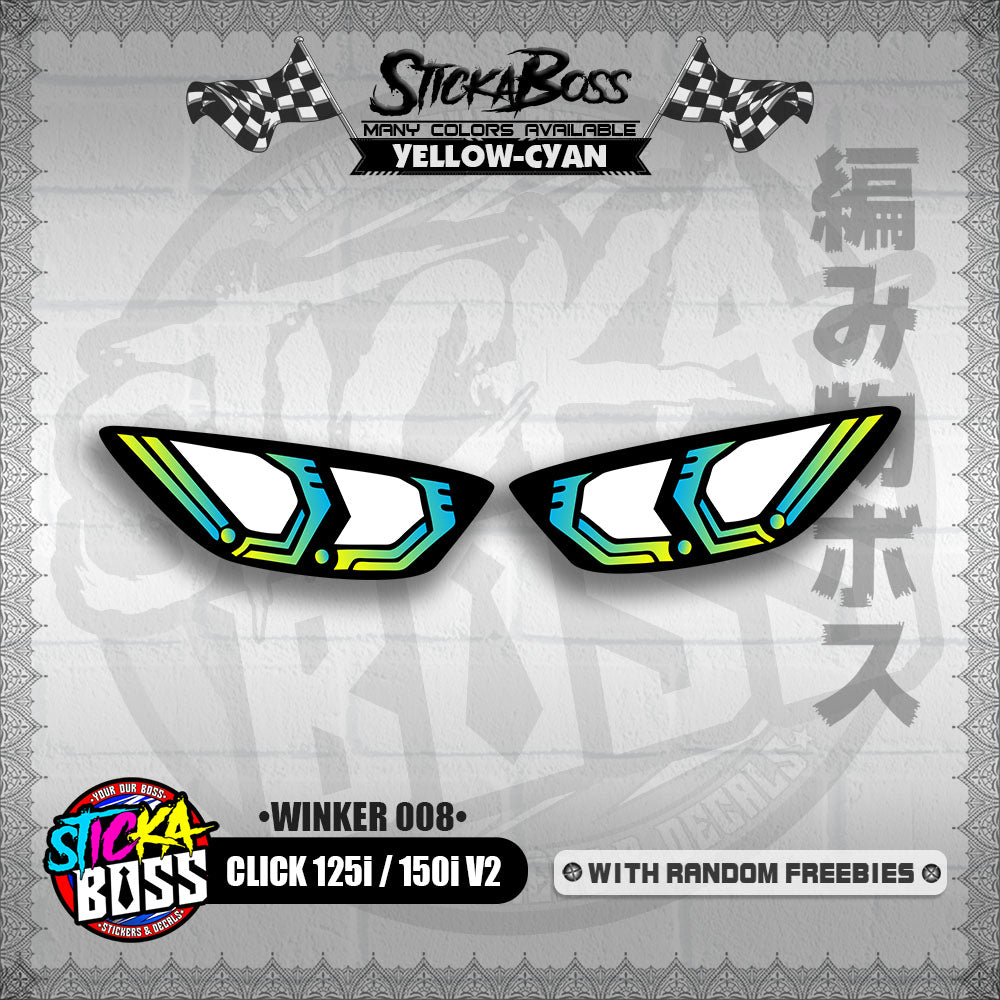 CLICK 125i / 150i V2 (WINKER 008) TRANSPARENT【WITH FREEBIES】