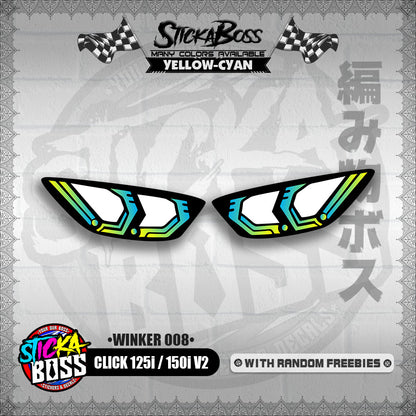 CLICK 125i / 150i V2 (WINKER 008) TRANSPARENT【WITH FREEBIES】