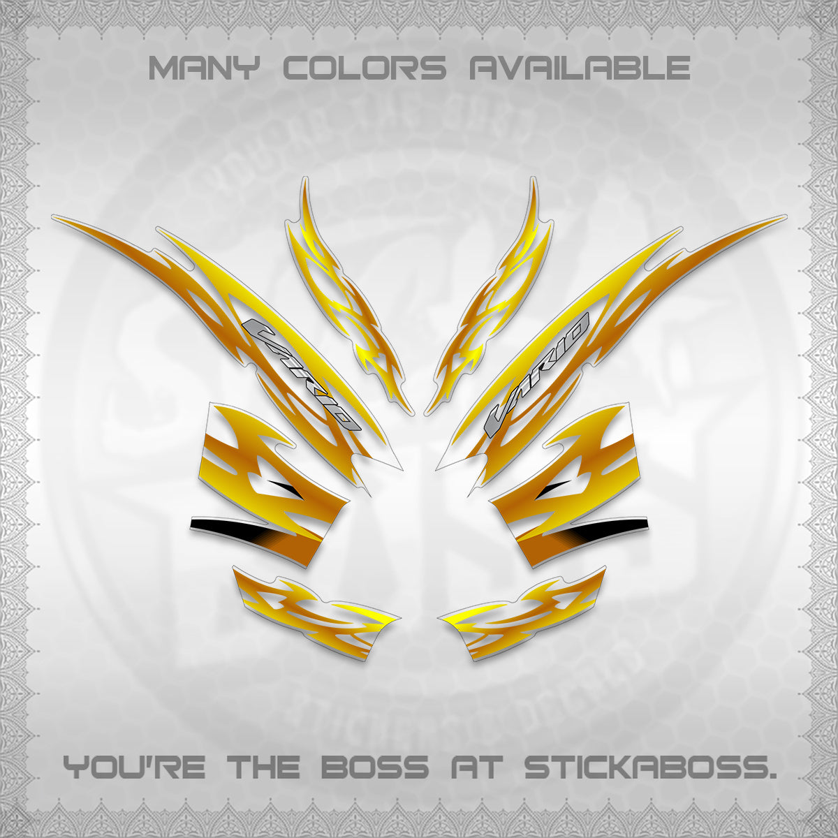 CLICK 125 V2 INDO STRIPING DECALS (2026 NUSANTARA MOTIF) STICKER DECALS By STICKABOSS