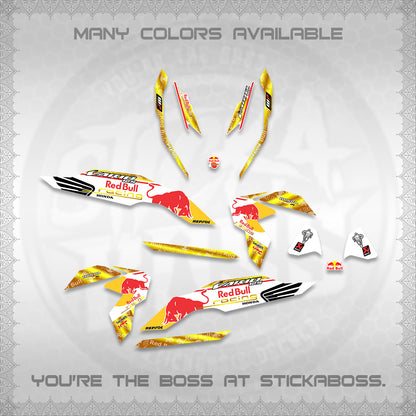 CLICK V3 DECALS (2026 BULLREDS RACE DESIGN) STICKER KITS BY STICKABOSS