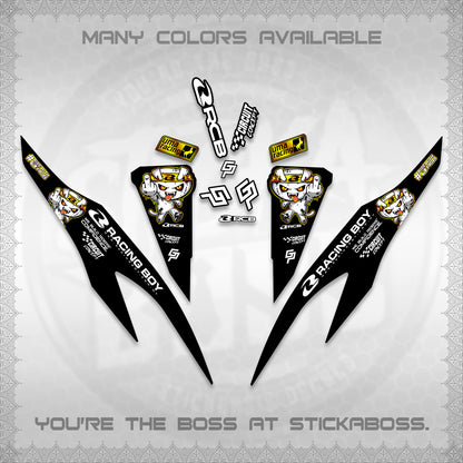 CLICK V2 DECALS (2026 RACE ZOMBIE DESIGN)STICKER DECALS By STICKABOSS