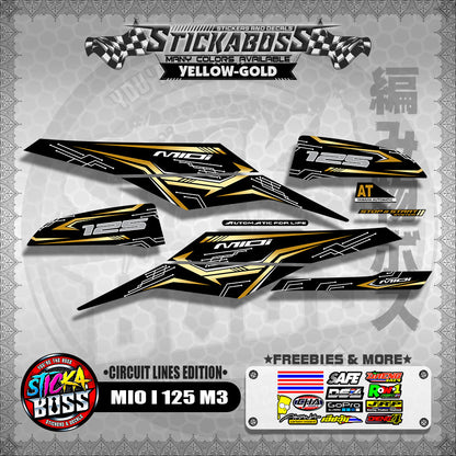 MIO i 125 DECALS ( M3 CIRCUIT LINES EDITION )【WITH FREEBIES】