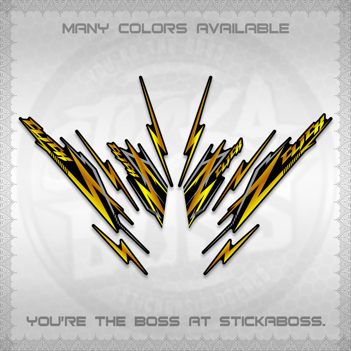 CLICK 125 V2 INDO DECALS (2024 CL 00-A8 STYLE) STICKER KITS By STICKABOSS