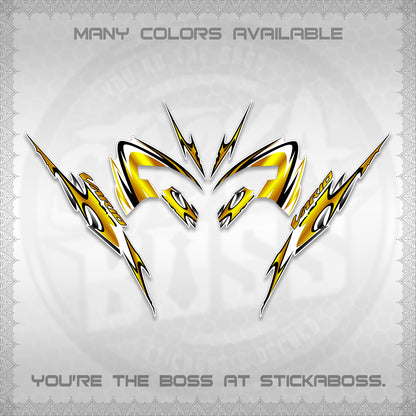 CLICK 125 V3 VARIO STRIPING FOR WHITE DECALS (2026 NEW LED DESIGN) STICKER KITS By STICKABOSS