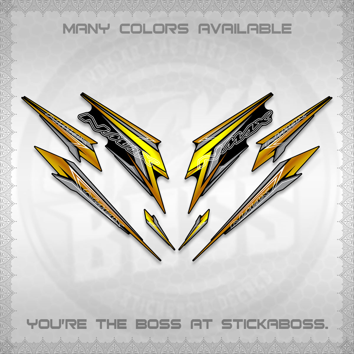 NMAX V2 DECALS (2024 NM 00-A1 STYLE) STICKER DECALS By STICKABOSS