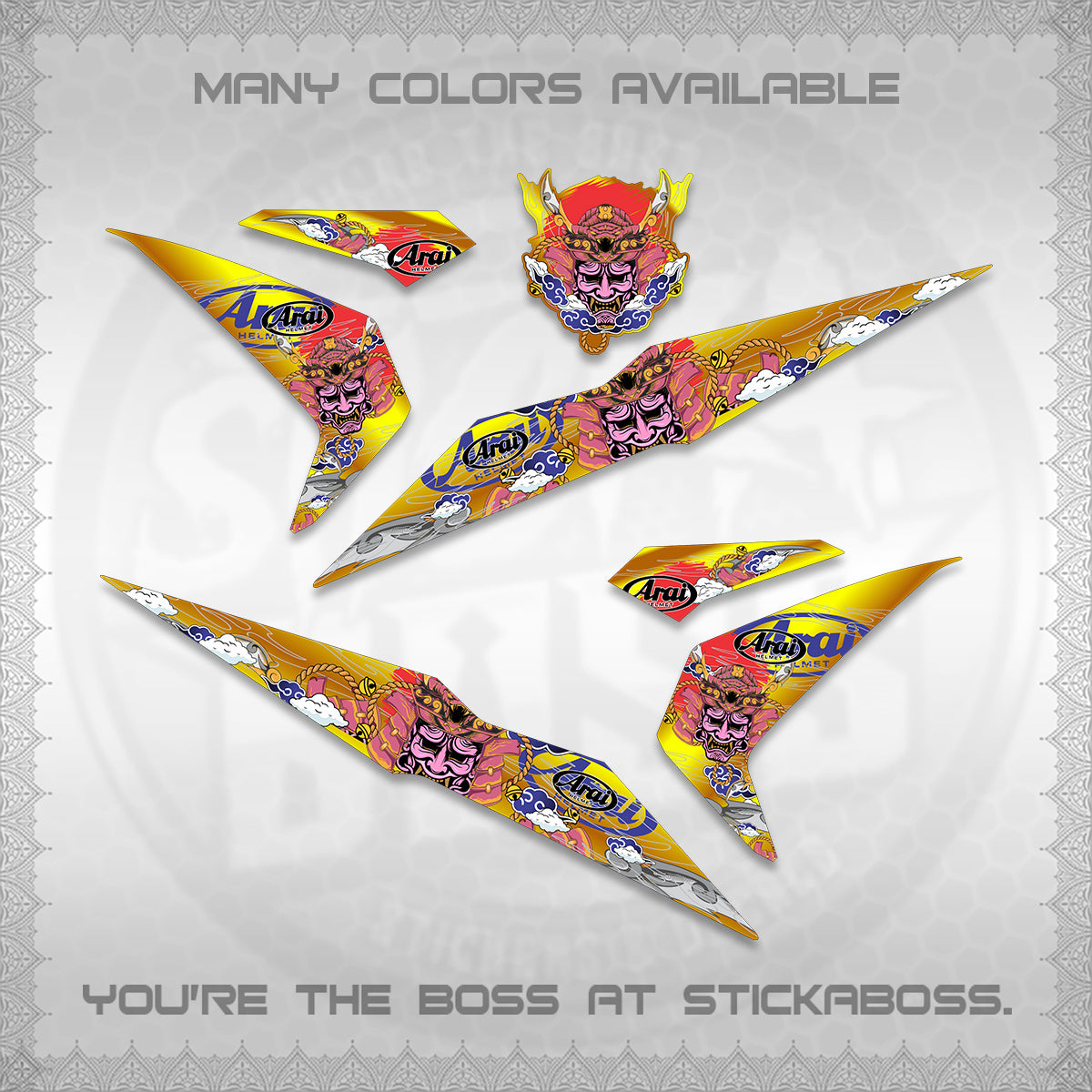 BEAT FI V2 INDO DECALS (2026 NEW SAMURAI MOTIF) STICKER KITS BY STICKABOSS