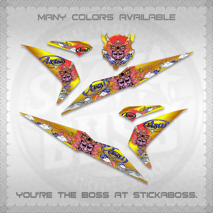 BEAT FI V2 INDO DECALS (2026 NEW SAMURAI MOTIF) STICKER KITS BY STICKABOSS