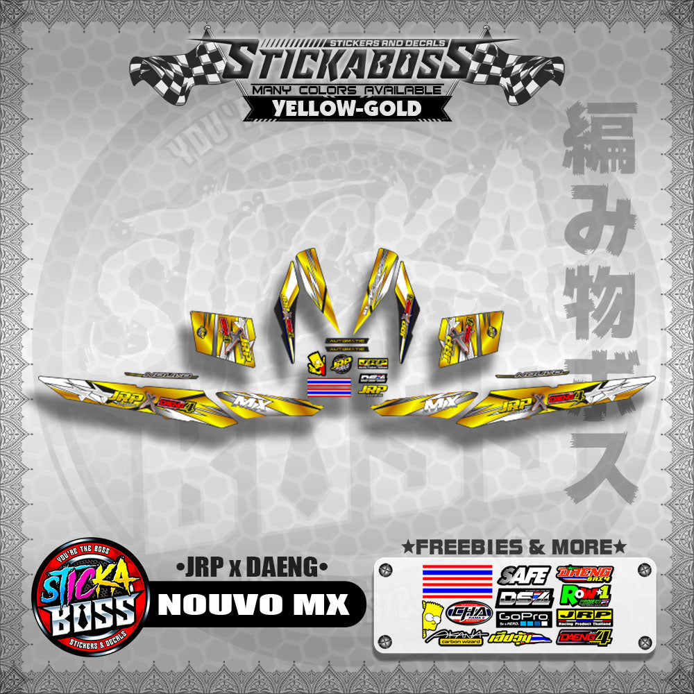 NOUVO MX Decals ( JRP x DAENG )【WITH FREEBIES】