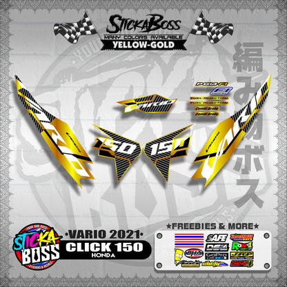CLICK 150 V2 DECALS ( VARIO 2021 )【WITH FREEBIES】