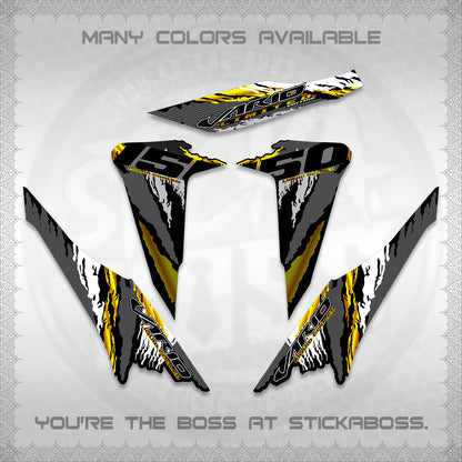 CLICK 150 V2 VARIO DECALS (2022 SPECIAL SPLASH DESIGN) STICKER KITS BY STICKABOSS