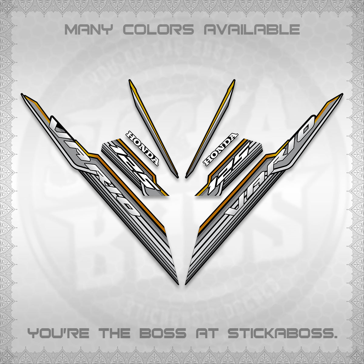 CLICK 125 V3 INDO DECALS (2024 SV 07-A2 STYLE) STICKER KITS By STICKABOSS