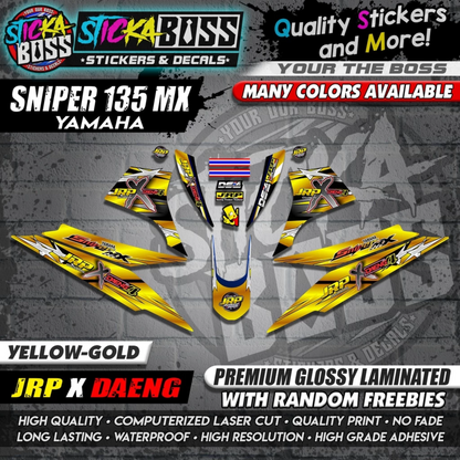 Sniper 135 MX Thailand Decals ( JRP x DAENG )【WITH FREEBIES】