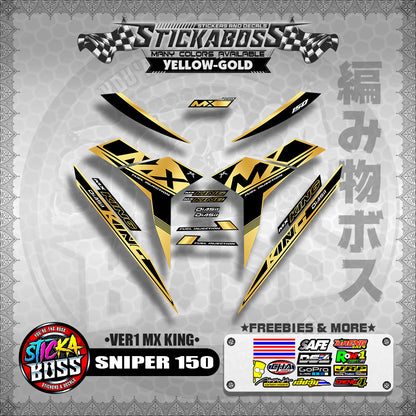 SNIPER 150 DECALS ( VER1 MX KING )【WITH FREEBIES】MALAYSIAN CONCEPT/Y15ZR/EXCITER 150