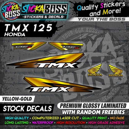 Honda TMX 125 Alpha (Stock Decals)【PREMIUM GLOSSY LAMINATED】