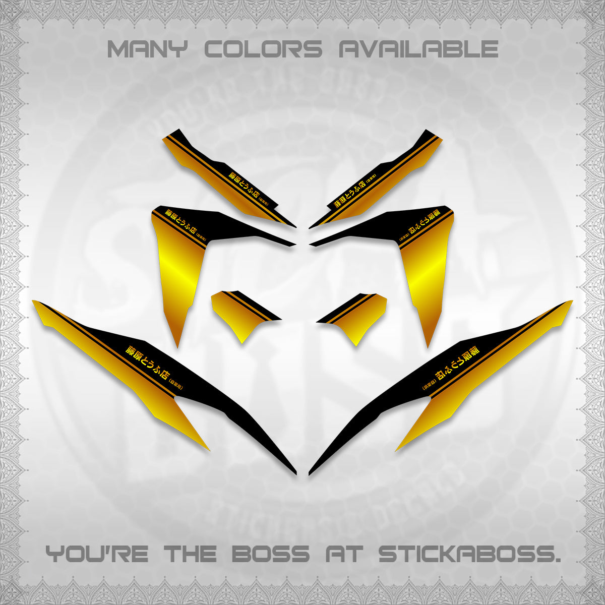 CLICK V2 DECALS (TRUENO STYLE DESIGN) STICKER KITS BY STICKABOSS
