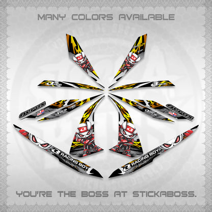 AEROX 155 V1 DECALS (2026 NEW RCB 2.0 DESIGN) STICKER KITS BY STICKABOSS