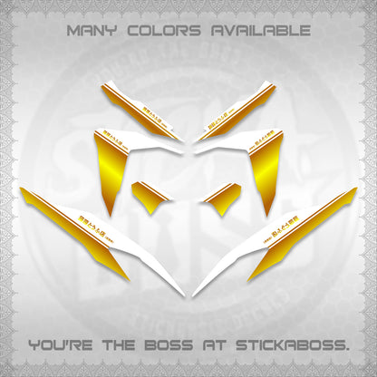 CLICK V2 FOR WHITE DECALS (TRUENO STYLE DESIGN) STICKER KITS BY STICKABOSS