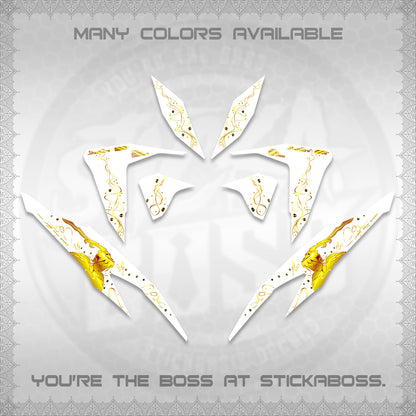 CLICK V2 FOR WHITE DECALS (2026 2F2F SWIRL DESIGN) STICKER KITS BY STICKABOSS