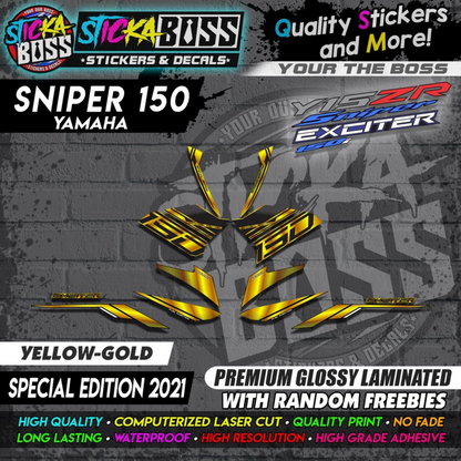 SNIPER 150 Stock Decals ( Special Edition 2021 ) [ MALAYSIAN CONCEPT / EXCITER 150 / Y15ZR ]