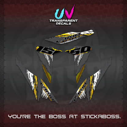 CLICK 150 V2 VARIO UV TRANSPARENT DECALS (2022 SPECIAL SPLASH DESIGN) STICKER KITS BY STICKABOSS