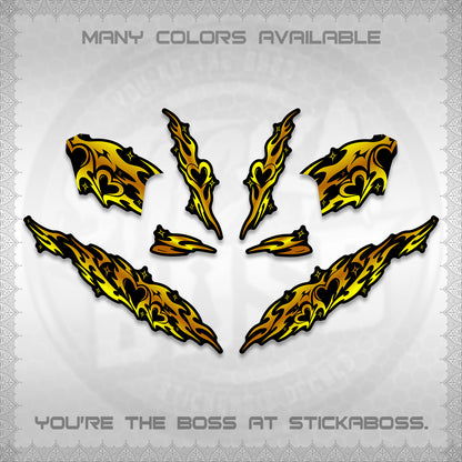 CLICK 125 V2 DECALS (2026 STRIPING HEART DESIGN) STICKER KITS BY STICKABOSS