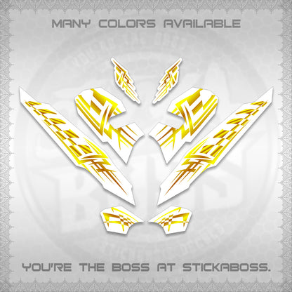 CLICK 125 V3 VARIO INDO-MALAY FOR WHITE DECALS (2026 TRIBAL LINES DESIGN) STICKER DECALS By STICKABOSS