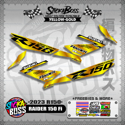 RAIDER 150 Fi DECALS ( 2023 R150 )【WITH FREEBIES】